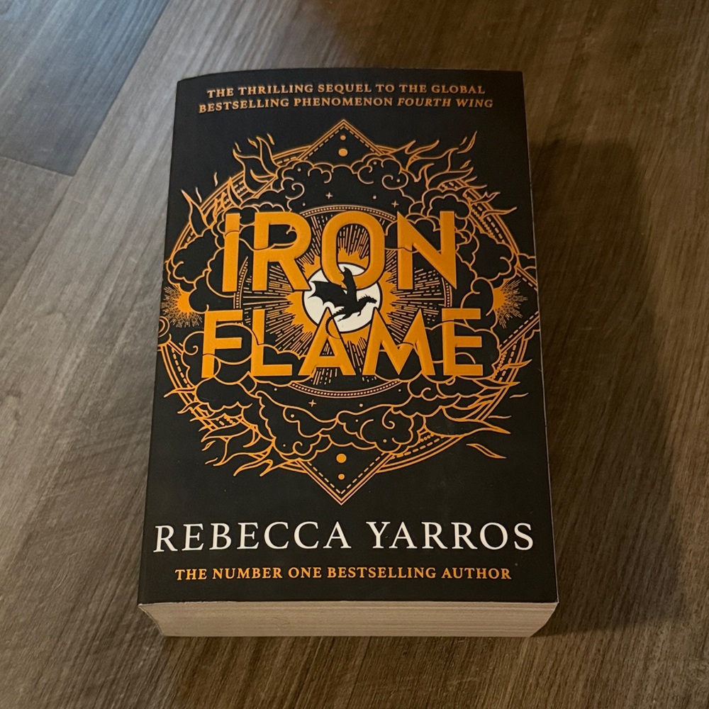 Iron Flame by Rebecca Yarros - Black and Orange Cover